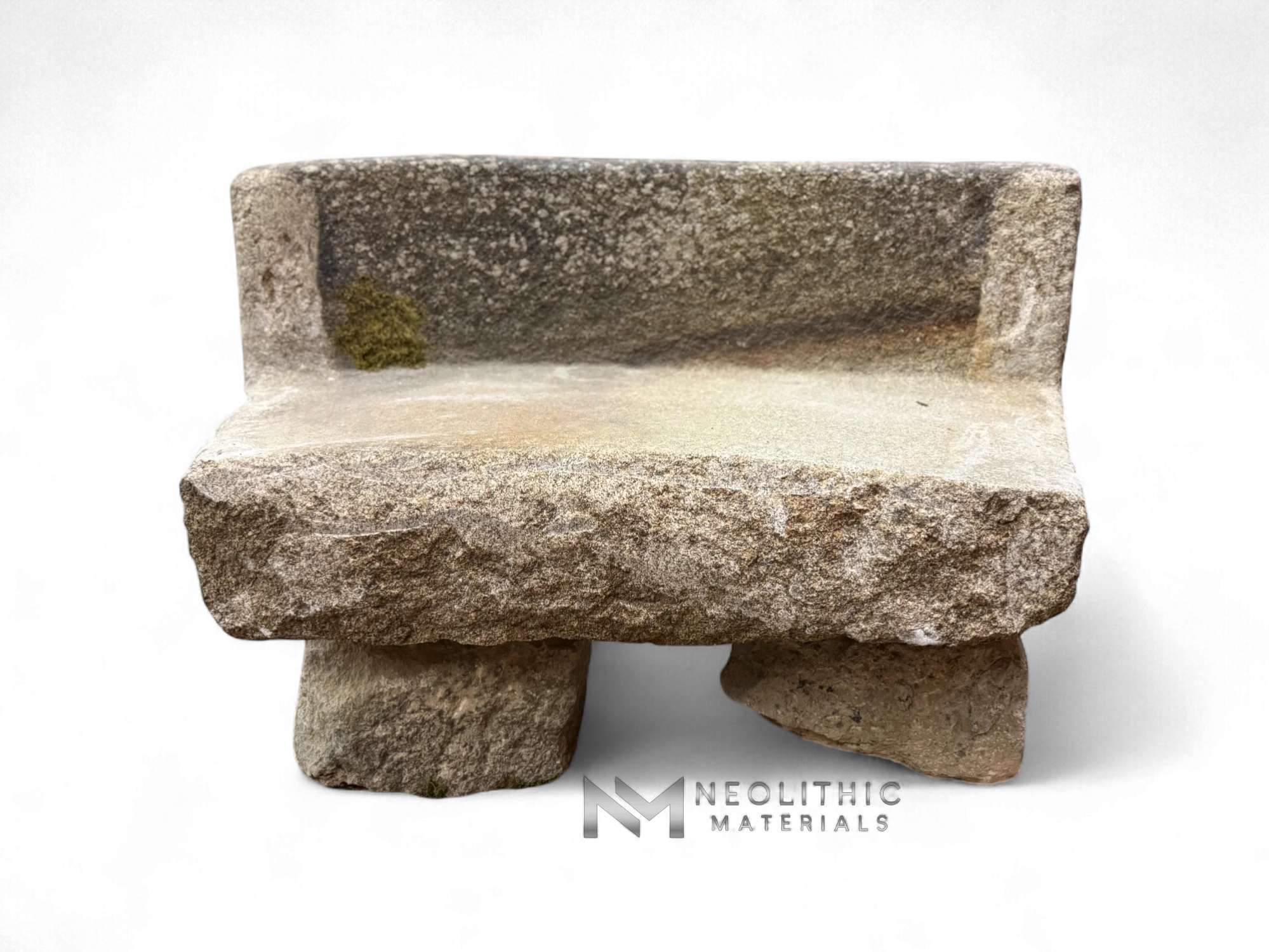 French Antique Granite Stone Mill used as Bench - Image 1
